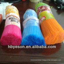 pet polyester/ pp/ pvc filament/ fibre/ bristle in crimped/ flaggable low price